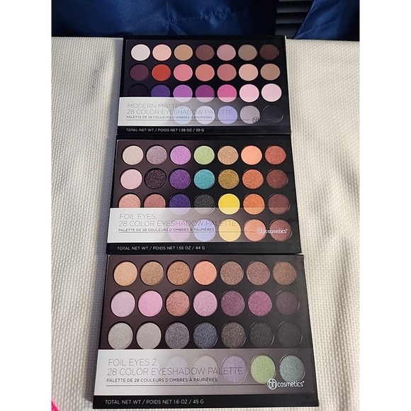 3 - BH Cosmetics Foil Eyes 2 Eyeshadow Palette 28 Colors Pigmented Jewel Mattes - Picture 1 of 5